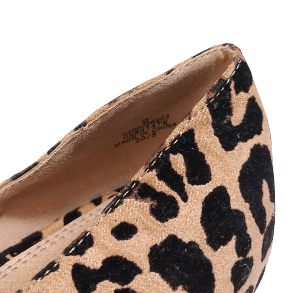 ASOS Wide Fit Virtue d'orsay pointed ballet flats in leopard Women's Size 9 - Picture 7 of 8